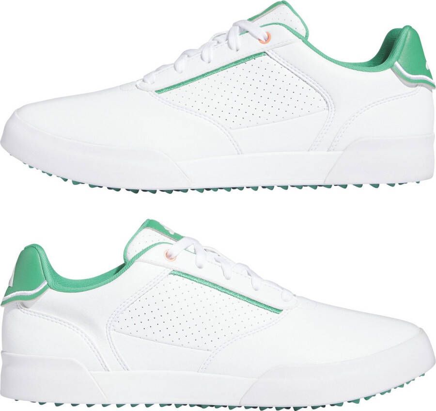 adidas Heren Retrocross Golfschoen White Green Maat : 44 2 3