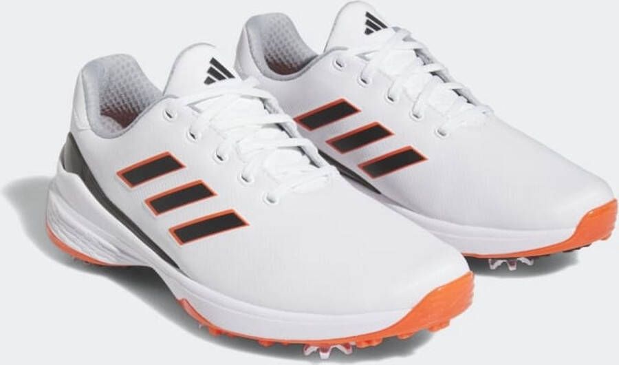 Adidas Heren ZG23 Golfschoen Spikes Cloud White Black Solar Red Maat : 42 2 3