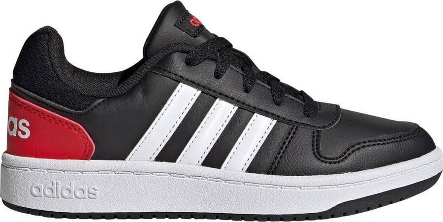 Adidas Hoops 2.0 K Scarpe da Basket Nero Rosso Bianco Zwart