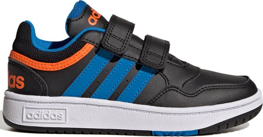 Adidas hoops 3.0 cf sneakers zwart oranje kinderen
