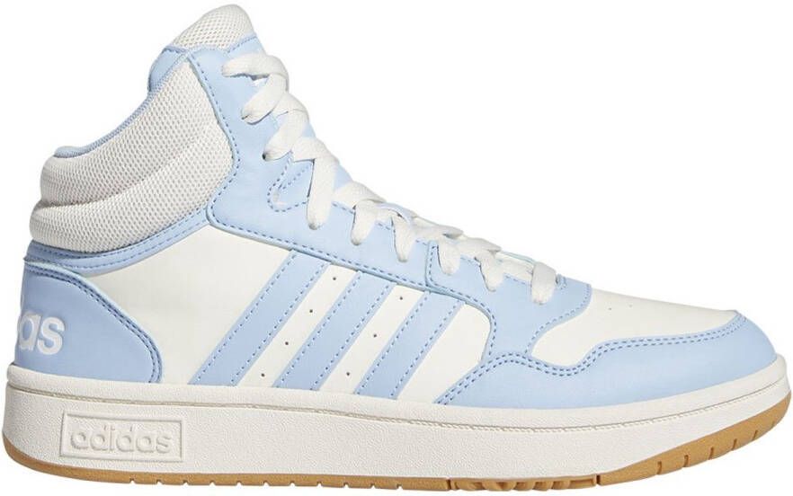 Adidas Hoops 3.0 Mid Classic Vintage Schoenen Wit Blauw 2 3 Vrouw - Foto 3