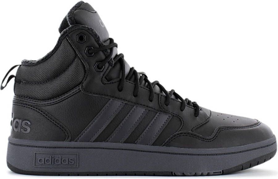 Adidas Perfor ce Hoops 3.0 Mid Lifestyle Basketball Classic Winterschoenen Unisex Zwart