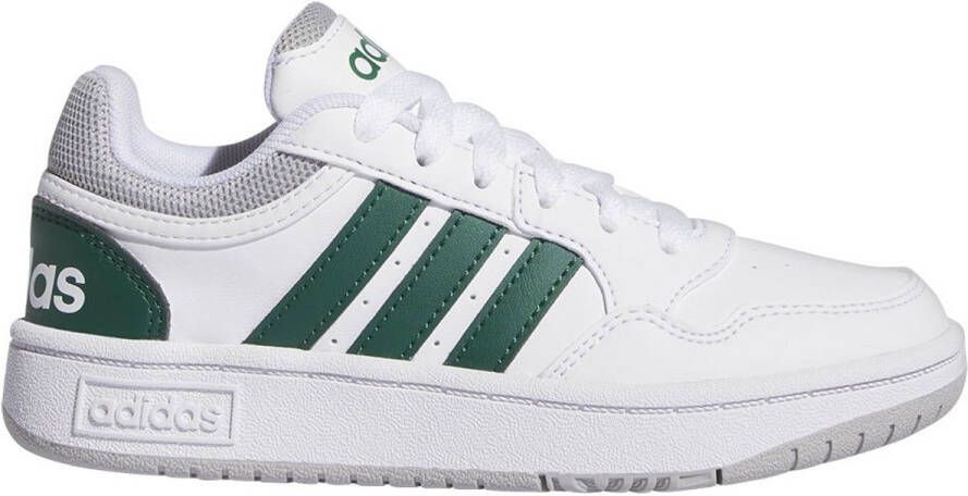 Adidas Hoops 3.0 K sneaker sportschoen kinderen jeugd unisex IG3830 wit groen - Foto 3