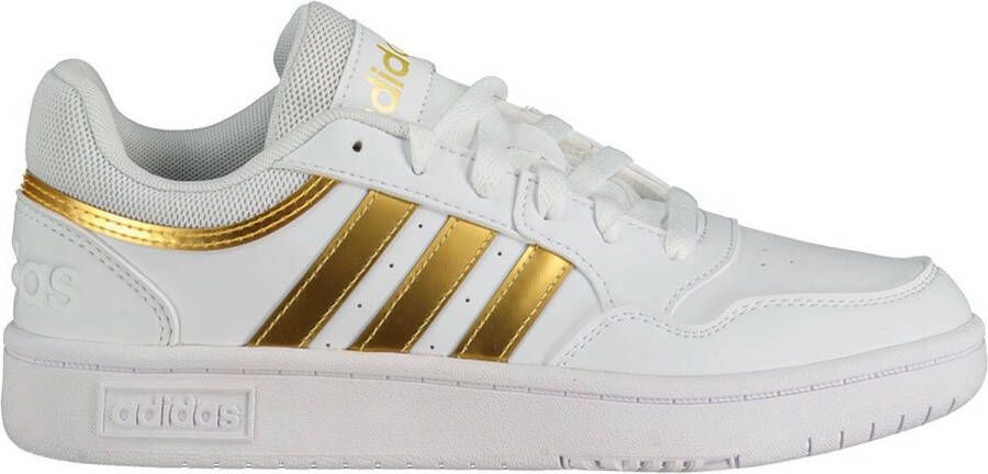 Adidas HOOPS 3.0 Low Dames Classic Sneakers Schoenen Wit-Gold HP7972 - Foto 6