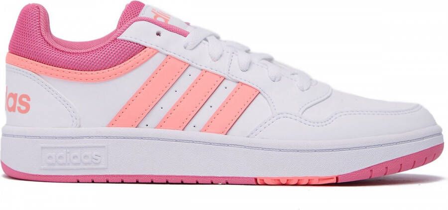 Adidas Sportswear Hoops 3.0 Sneakers Kid Ftwr White Rose Tone Acid Red Kinderen