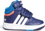 Adidas SPORTSWEAR Hoops Mid 3.0 AC Trainers Baby Dark Blue Rush Turbo - Thumbnail 1