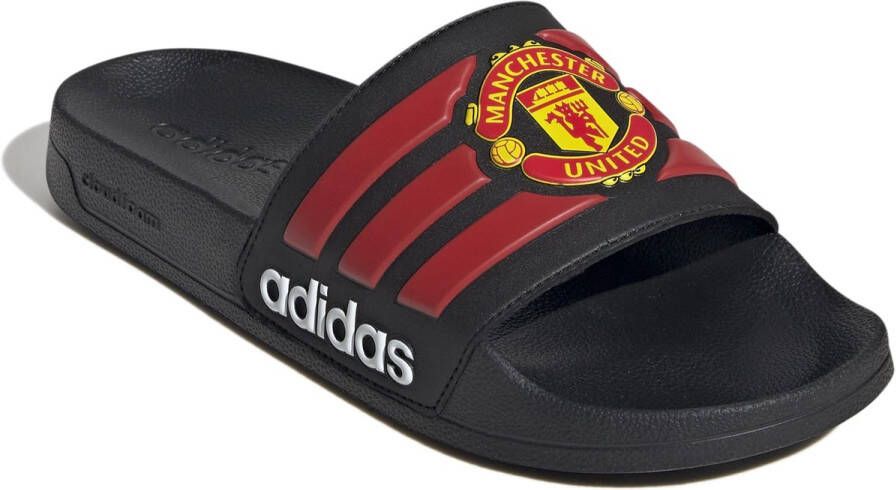 Adidas Manchester United slippers Adilette zwart rood )