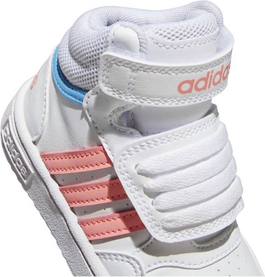 Adidas SPORTSWEAR Hoops Mid 3.0 AC Trainers Baby Ftwr White Acid Red Sky Rush