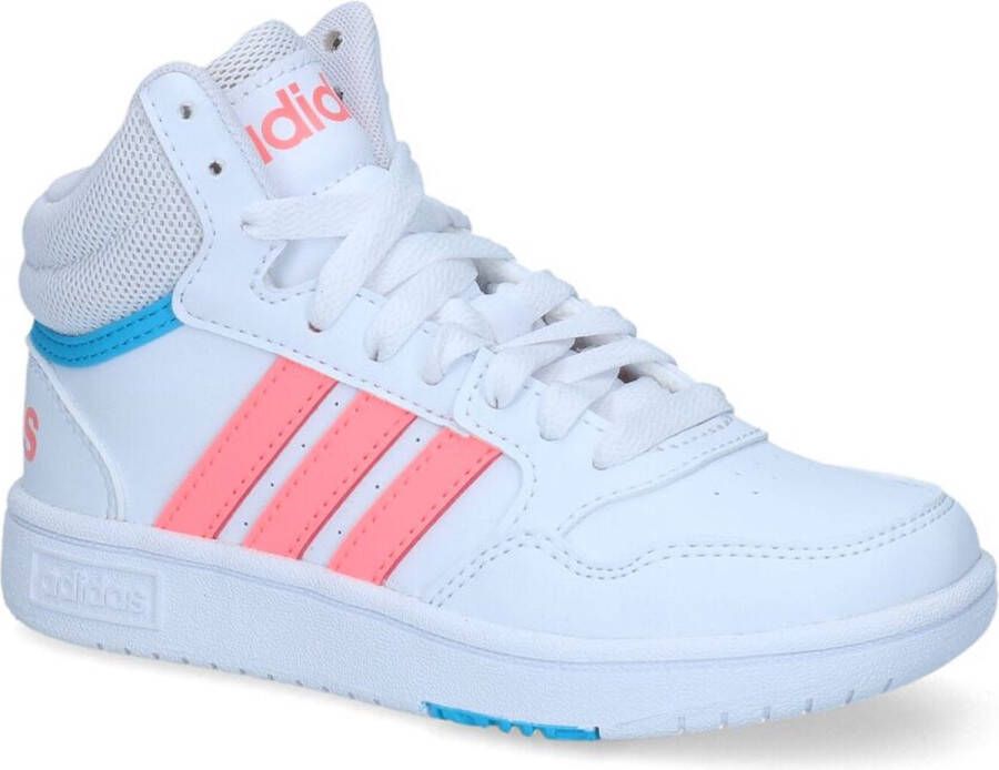 Integraal aardbeving Waarschijnlijk Adidas hoops mid 3.0 sneakers wit roze kinderen - Schoenen.nl