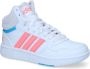 Adidas hoops mid 3.0 sneakers wit roze kinderen - Thumbnail 4