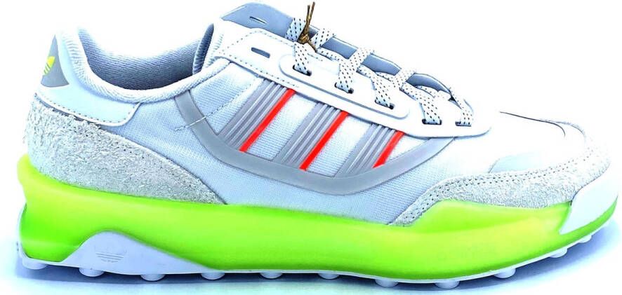 Adidas Klassieke Lage Sneaker Wit Blauw Beige Heren