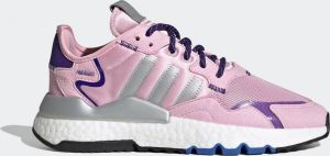 Adidas Nite Jogger W Dames Sneakers True Pink Silver Met. Collegiate Purple