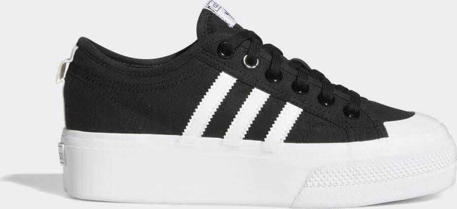 adidas Nizza Platform W Dames sneakers core black ftwr white ftwr white