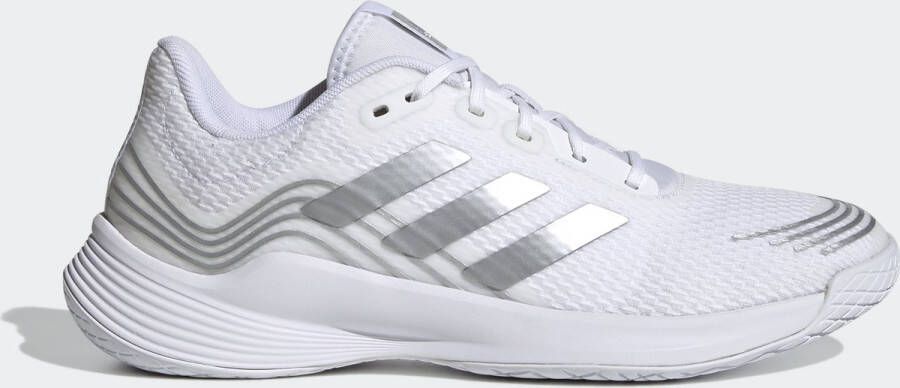 adidas Novaflight Sportschoenen Volleybal Indoor wit zilver