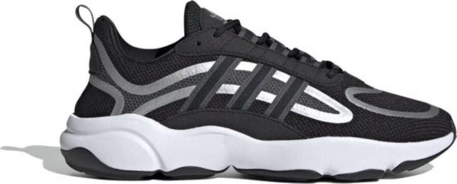 Adidas Haiwee Heren Sneakers Core Black Silver Metallic Grey Six