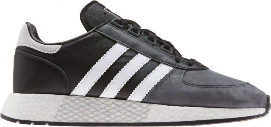 Adidas Marathon Tech Boost Heren Sneakers Sport Casual Schoenen Leer Zwart-Grijs EF4396
