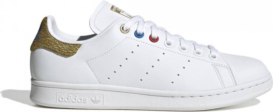 Adidas Originals Witte Leren Stan Smith W Sneakers met Logo White Dames