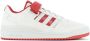 Adidas Originals Forum Low Heren Sneakers Schoenen Wit-Rood GW2043 - Thumbnail 1