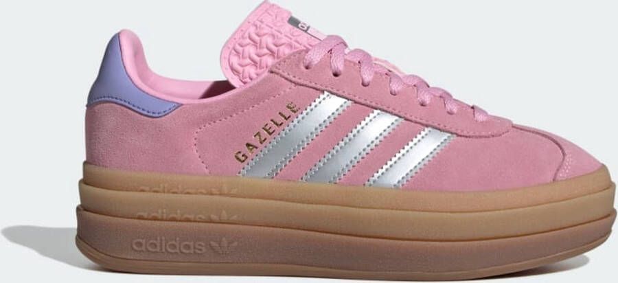 Adidas Originals Gazelle Bold Junior True Pink Silver Metallic Light Purple- Dames True Pink Silver Metallic Light Purple