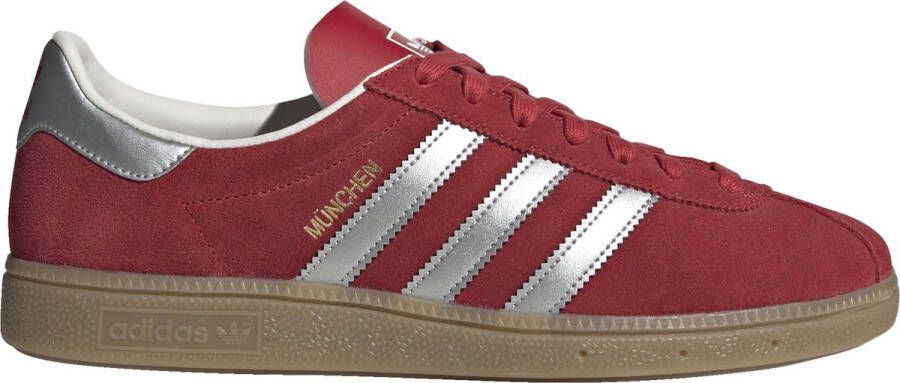 Adidas Munchen Sneakers 1 3 Scarlet Zilver Gum4 Rood Heren