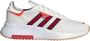 Adidas ORIGINALS Retropy F2 Sneakers Core White Better Scarlet Solar Red Heren - Thumbnail 1