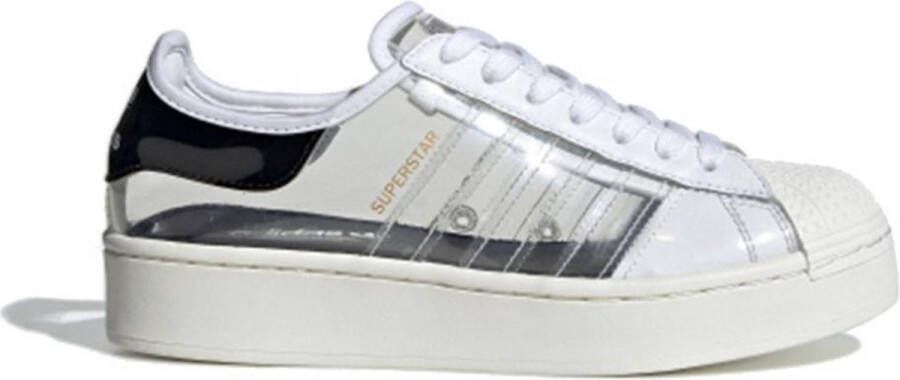Adidas Originals Superstar Bold W Dames Sneakers Sportschoenen Schoenen Wit Transparant FV336 - Foto 3