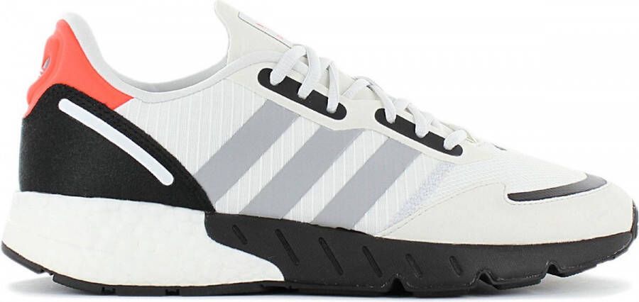 Adidas Originals ZX 1K Boost Heren Crystal White Silver Metallic Core Black Heren