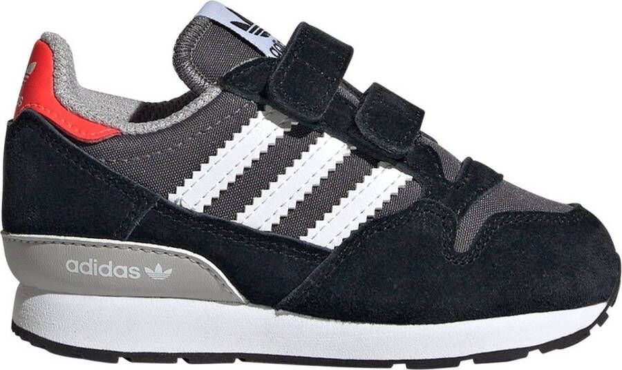 Adidas Originals ZX 500 sneaker grijs zwart wit Jongens Meisjes Leer 20 Sneakers