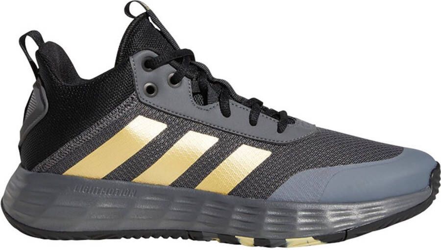 Adidas Own The Game 2.0 Basketbalschoenen Kid Grey Five Matte Gold Core Black Kinderen