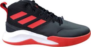 Adidas Own The Game Wide Basketbalschoenen Zwart Rood Wit