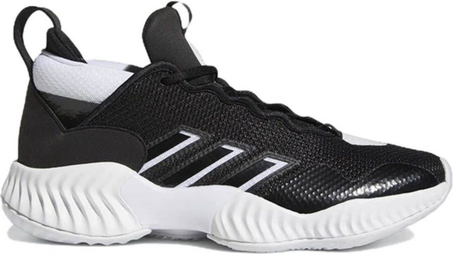 Adidas Performance Court Vision 3 De schoenen van het basketbal Gemengde volwassene Zwarte