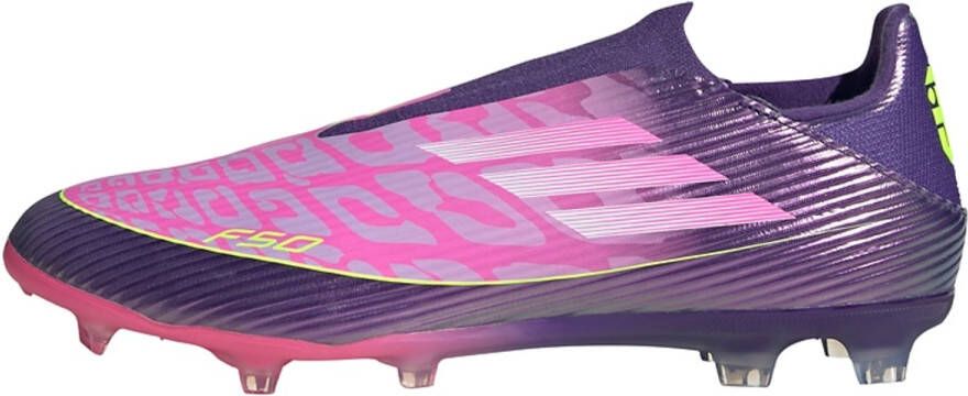 Adidas Perfor ce F50 LEAGUE Laceless Firm Ground Voetbalschoenen Unisex Paars