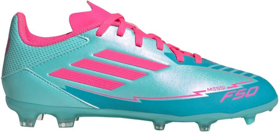 Adidas Perfor ce F50 League Messi Firm Multi-Ground Voetbalschoenen Kids Kinderen Turquoise