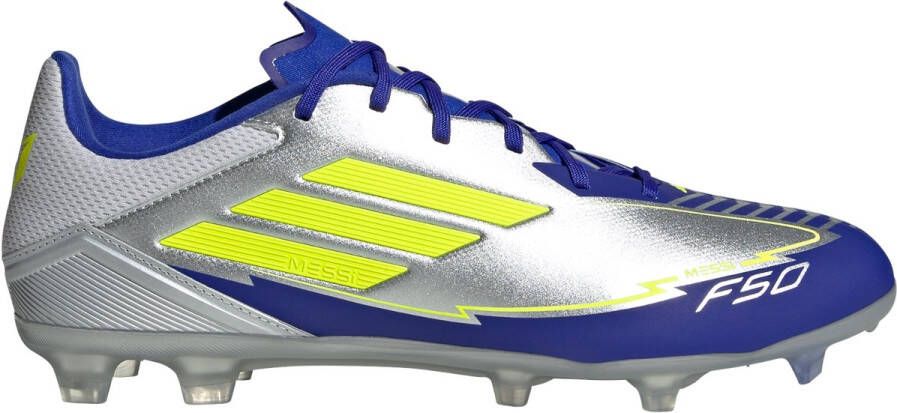 Adidas Perfor ce F50 League Messi Firm Multi-Ground Voetbalschoenen Unisex Zilver