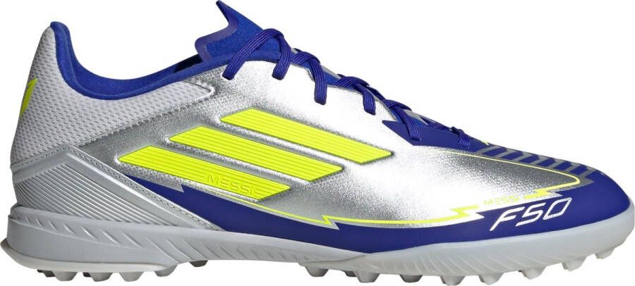 Adidas Perfor ce F50 League Messi Turf Voetbalschoenen Unisex Zilver