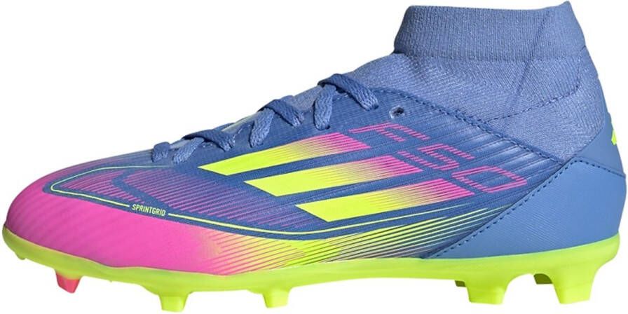 Adidas Perfor ce F50 League Mid Firm Multi-Ground Voetbalschoenen Kids Kinderen Blauw