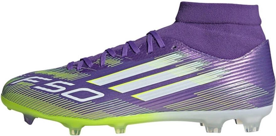 Adidas Perfor ce F50 League Mid Firm Multi-Ground Voetbalschoenen Unisex Paars