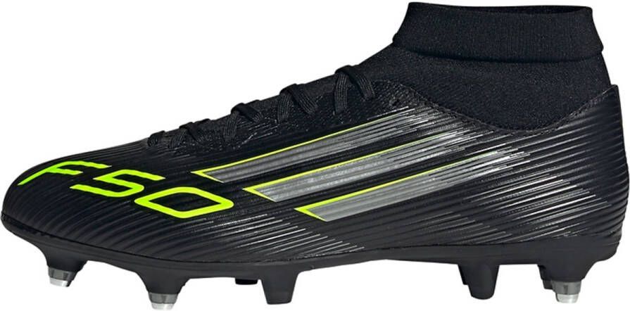 Adidas Perfor ce F50 League Mid Soft Ground Voetbalschoenen Unisex Zwart