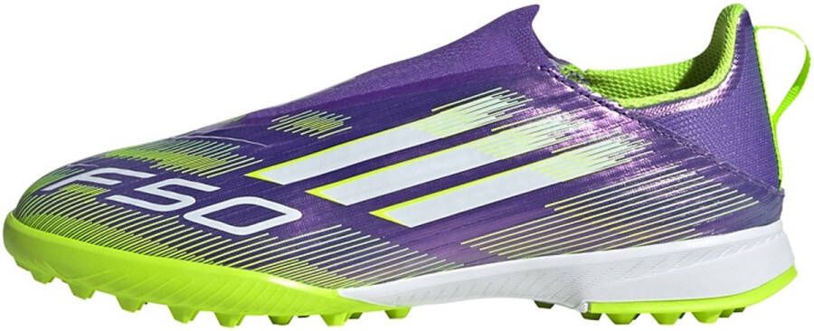 Adidas Perfor ce F50 League Veterloze Firm Multi-Ground voetbalschoenen Kids Kinderen Paars