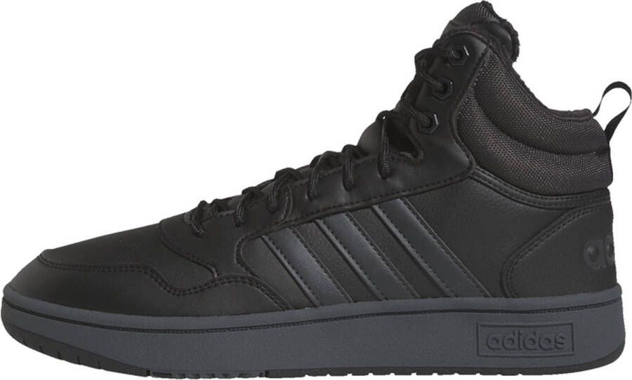 Adidas Perfor ce Hoops 3.0 Mid Lifestyle Basketball Classic Winterschoenen Unisex Zwart