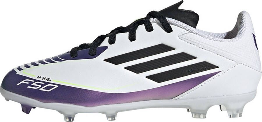 Adidas Performance Messi F50 League Firm Multi-Ground Voetbalschoenen Kids Kinderen Wit