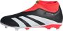 Adidas Predator League Laceless FG Junior Core Black Cloud White Solar Red Core Black Cloud White Solar Red - Thumbnail 1