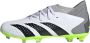 Adidas Predator Accuracy.3 Gras Voetbalschoenen (FG) Kids Wit Grijs Felgeel Zwart - Thumbnail 1