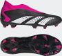Adidas Perfor ce Predator Accuracy.3 Veterloze Firm Ground Voetbalschoenen Unisex Zwart - Thumbnail 1