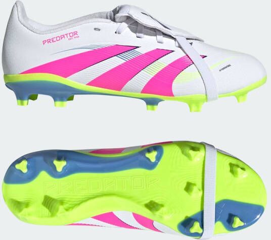 Adidas Perfor ce Predator League Fold-Over Tongue Firm Ground Voetbalschoenen Kids Kinderen Wit