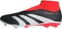 Adidas Predator League Laceless FG Core Black Cloud White Solar Red- Core Black Cloud White Solar Red - Thumbnail 1