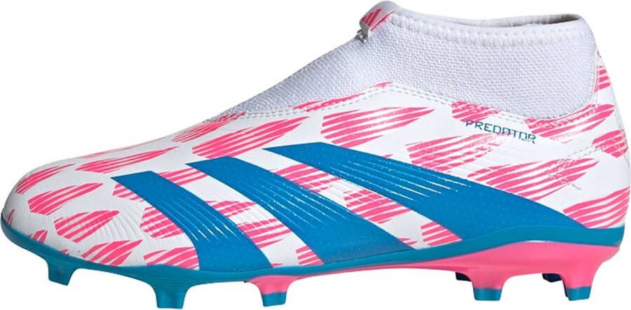Adidas Perfor ce Predator League Veterloze Firm Ground Voetbalschoenen Kids Kinderen Wit