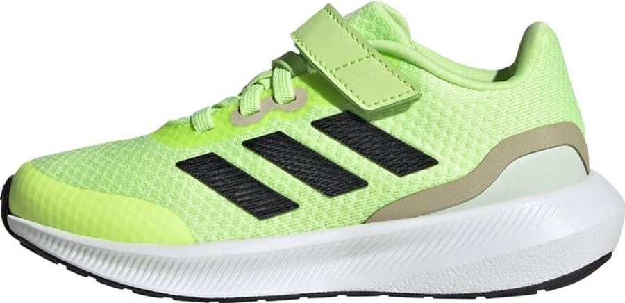 Adidas Perfor ce RunFalcon 3.0 Schoenen met Elastische Veters en Klittenband Kinderen Groen