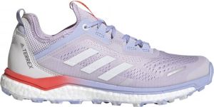Adidas Terrex Agravic Flow Trail Running Schoenen Purple Tint Crystal White Solar Red Dames