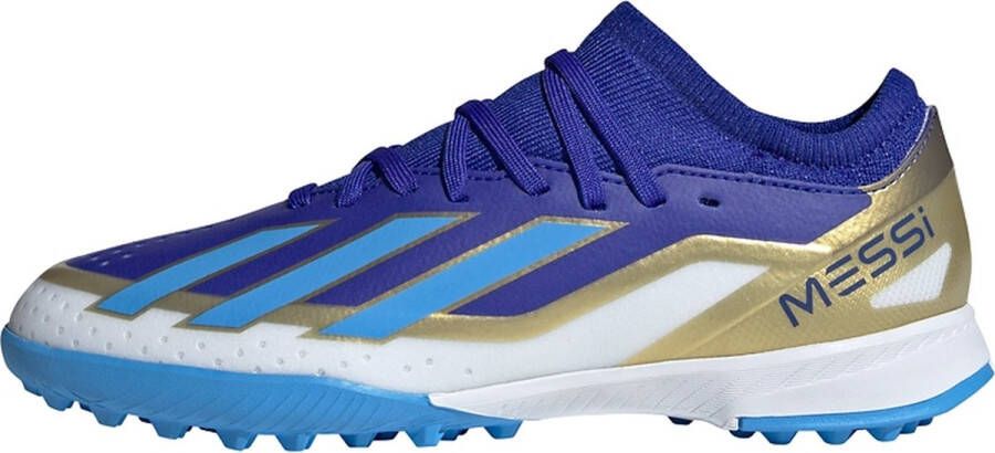 Adidas Performance X Crazyfast Messi League Turf Voetbalschoenen Kinderen Blauw